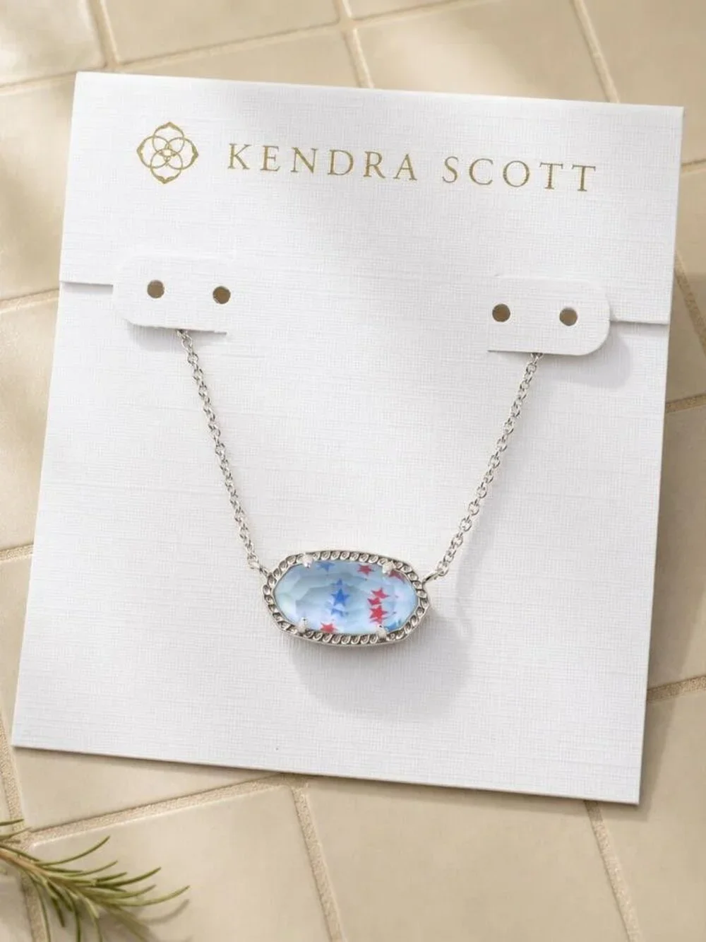 Kendra Scott Elisa star silver necklace